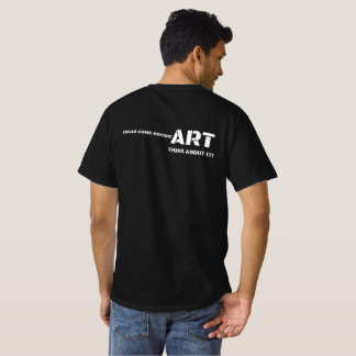 Tänka Efter T-shirt för Konst