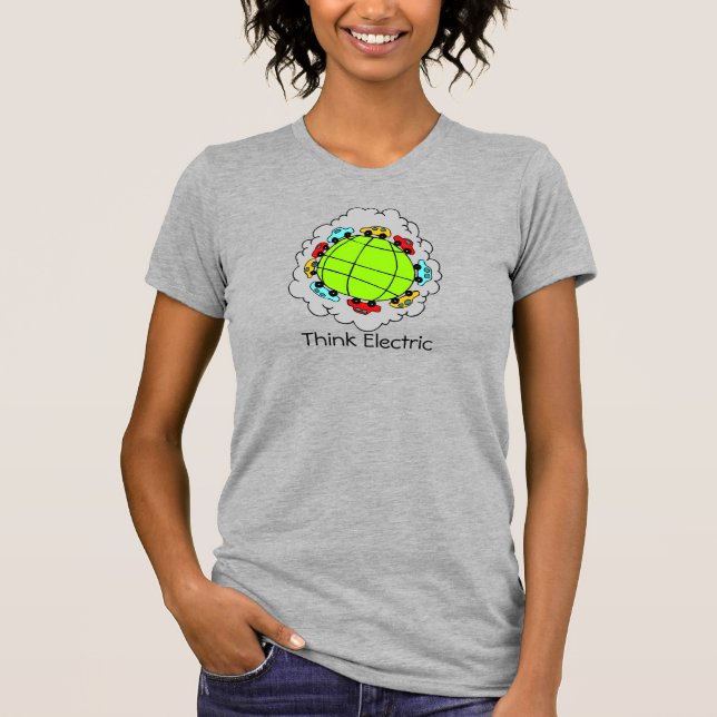 Tänka Electric Cars T-Shirt (Framsida)