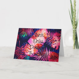 Tänka endast positiva tankar kort