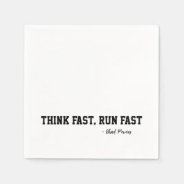 Tänka Fast Springa Fast Sports Football Motivation Pappersservett