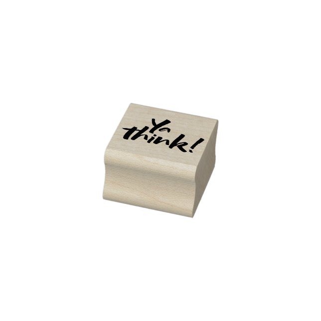 Tänka! Fet Brush Lettering Slogan Stämpel (Stämpel)