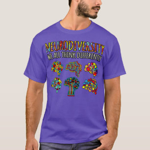 Tänka för biologisk mångfald Olika ADHD-medvetande T Shirt