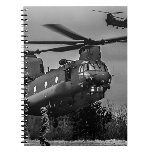 Tanka för Chinook Anteckningsbok Med Spiral (Framsidan)