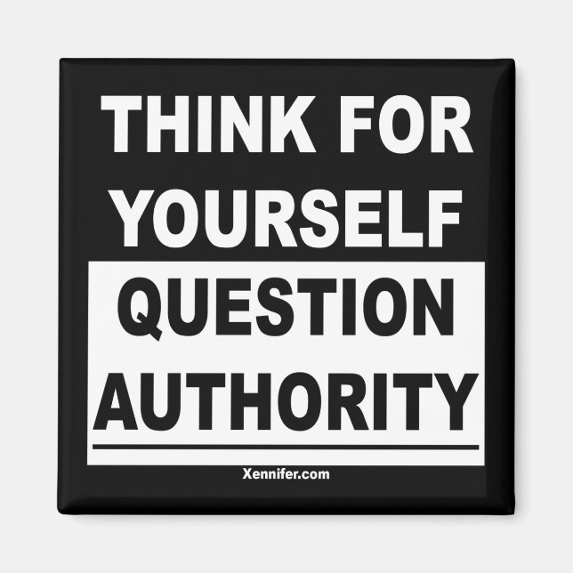 Tänka för din egen magnet (Framsidan)