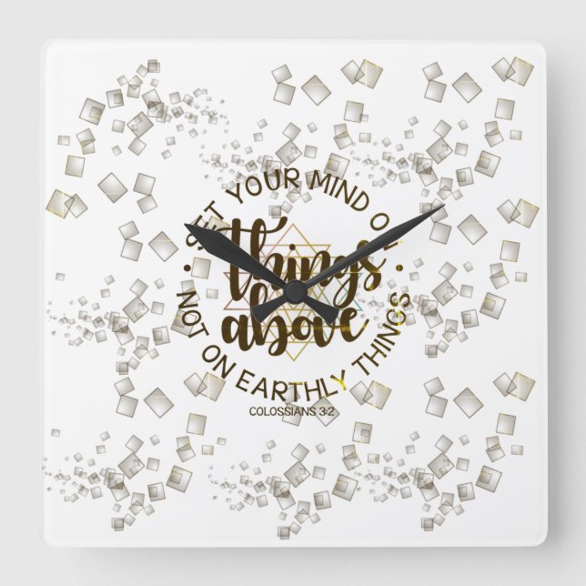 tänka fyrkantig klocka (Framsida)