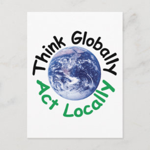 Tänka Global Act Local Vykort