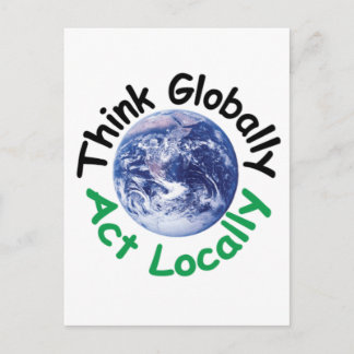 Tänka Global Act Local Vykort