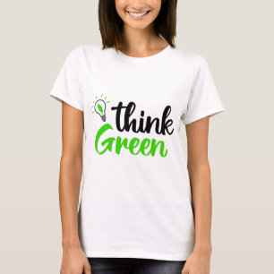 tänka grönt t shirt