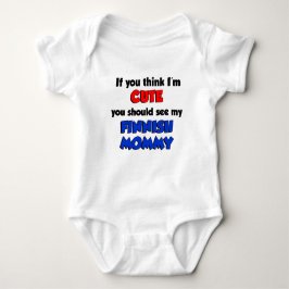 Tänka I är Cute Finlands Mamma Tee