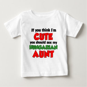 Tänka I är Cute Hungary Moster Tee Shirt