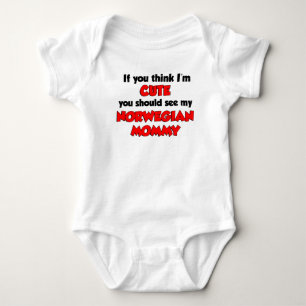 Tänka I är Cute Norway Mamma T Shirt
