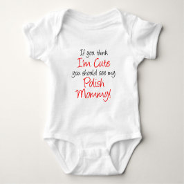 Tänka I är Cute Poland Mamma Tee