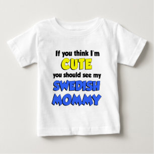 Tänka I är Cute Swedish Mamma T-shirt