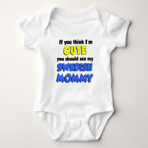 Tänka I är Cute Swedish Mamma Tröja