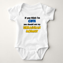 Tänka I är Cute Ukrainas Mamma T-shirt
