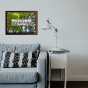 Tänka i dag poster inspirationsordspråk
