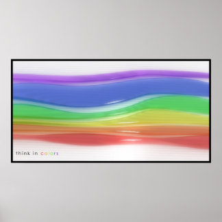 TÄNKA i FÄRG Poster