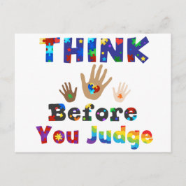 TÄNKA innan du dömer Vykort