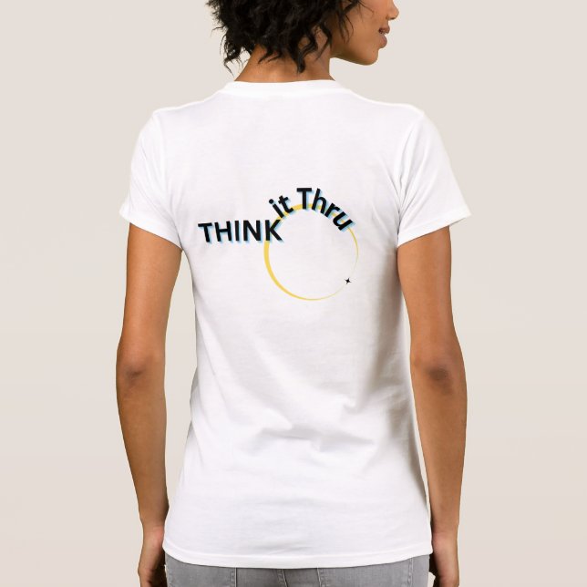 "Tänka It Thru" T-Shirt (Baksida)