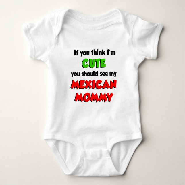 Tänka jag är Cute Mexican Mamma Tröja (Framsida)