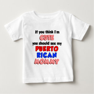 Tänka Jag är Cute Puerto Rican Mamma Tee