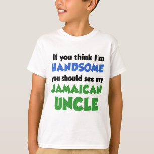 Tänka jag är Handsome Jamaican farbror T Shirt
