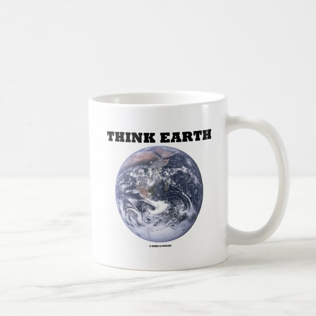 Tänka Jord (blå marbeljord) Kaffemugg (Höger)