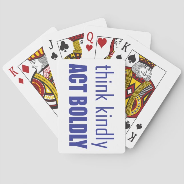 Tänka Kinly, agera självständigt Casinokort (Baksidan)