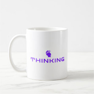 TÄNKA Klassisk Mugg   Minimalistiskt Sinnesuttalan
