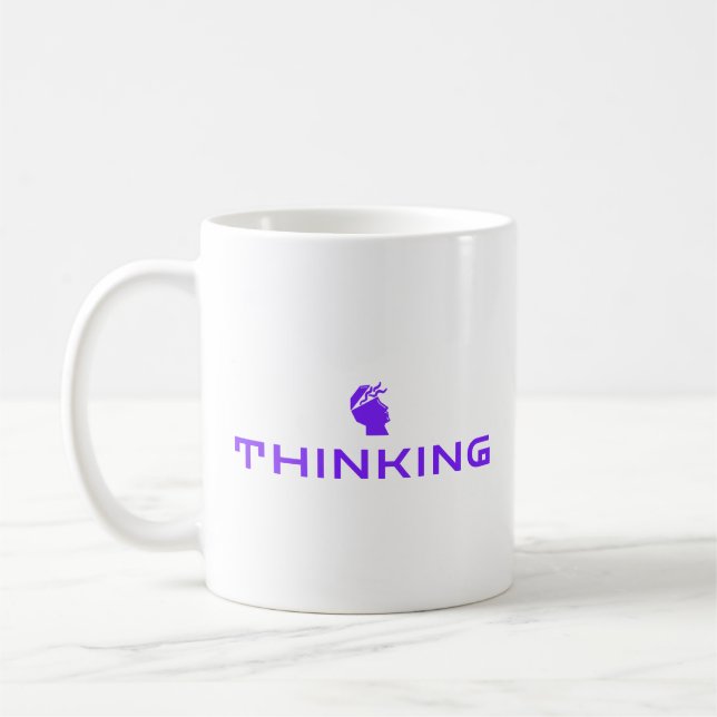 TÄNKA Klassisk Mugg | Minimalistiskt Sinnesuttalan (Vänster)