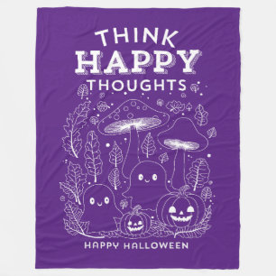 Tänka lycklig tankar Halloween Collection Fleecefilt