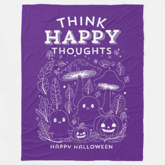 Tänka lycklig tankar Halloween Collection Fleecefilt