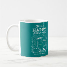 Tänka lycklig tankar Halloween Collection Kaffemugg