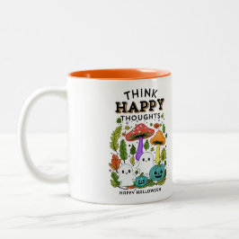 Tänka lycklig tankar Halloween Collection Två-Tonad Mugg