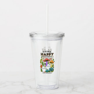 Tänka lycklig tankar Halloween-uppsamlingsplats Take Away Mugg