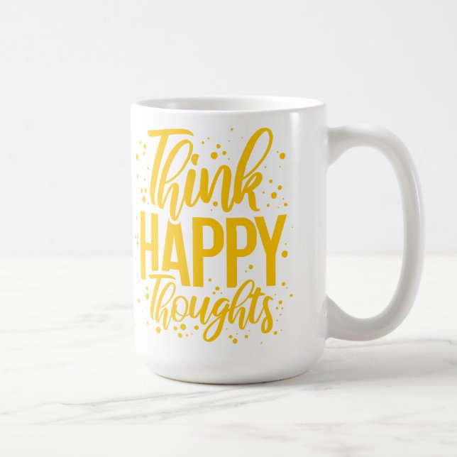 Tänka Lycklig Tankar Kaffemugg (Höger)
