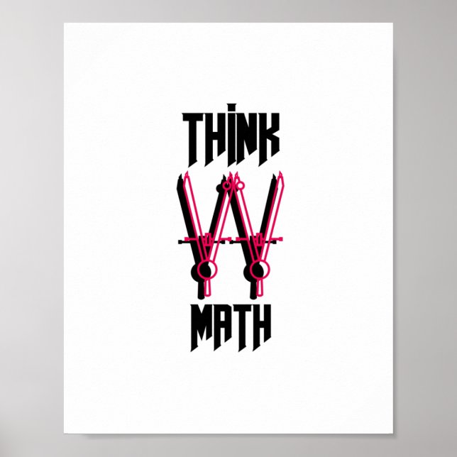 Tänka med mattrött poster (Framsidan)