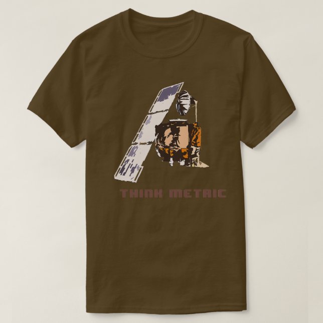 Tänka Metric Mars Climate Orbiter T Shirt (Design framsida)
