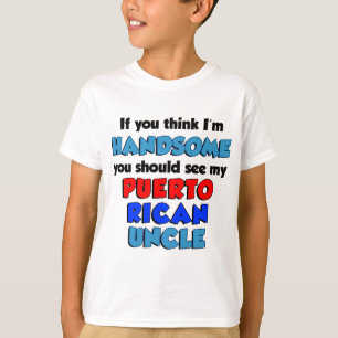 Tänka mig stilig Puerto Rican för förmiddag Unc Tee