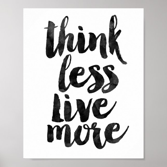 Tänka Mindre lever mer Poster (Framsidan)