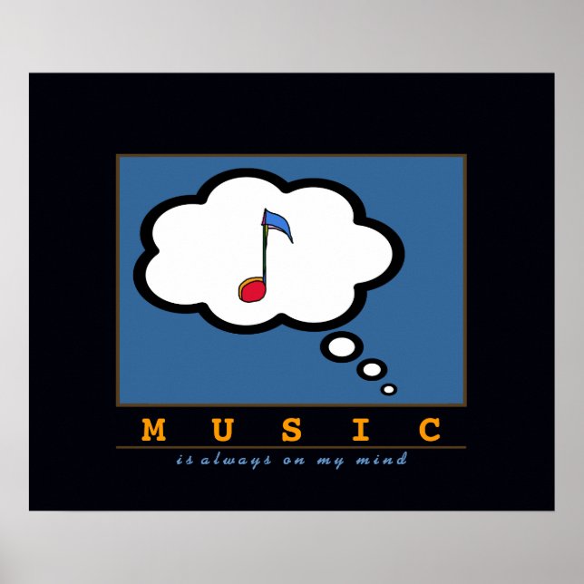 tänka musik poster (Framsidan)