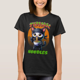 Tänka Noodles - Noodles Kawaii Ninja Cat Funny T Shirt