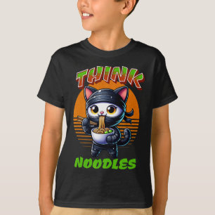 Tänka Noodles - Noodles Kawaii Ninja Cat Funny T Shirt