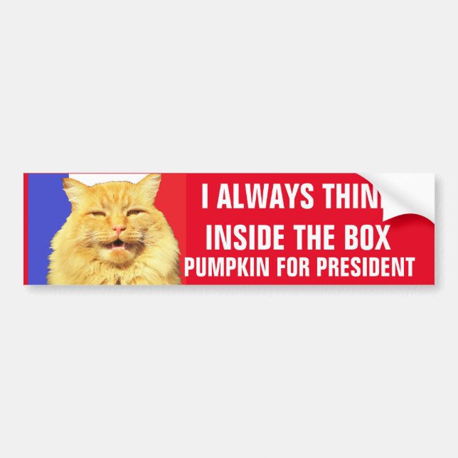 tänka NSIDE BHE BOX Pumpkin för talmannen Bildekal (Framsidan)