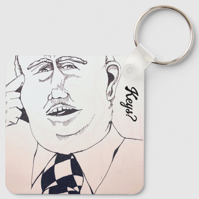 Tänka-nyckelkedja Nyckelring (Baksida)