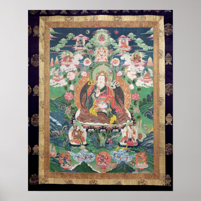 Tanka of Padmasambhava, c.749 AD Poster (Framsidan)