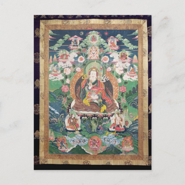 Tanka of Padmasambhava, c.749 AD Vykort (Framsida)