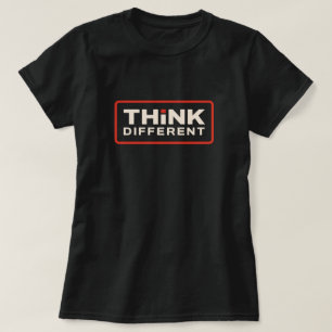 Tänka Olika, motiverade citattecken t-shirts