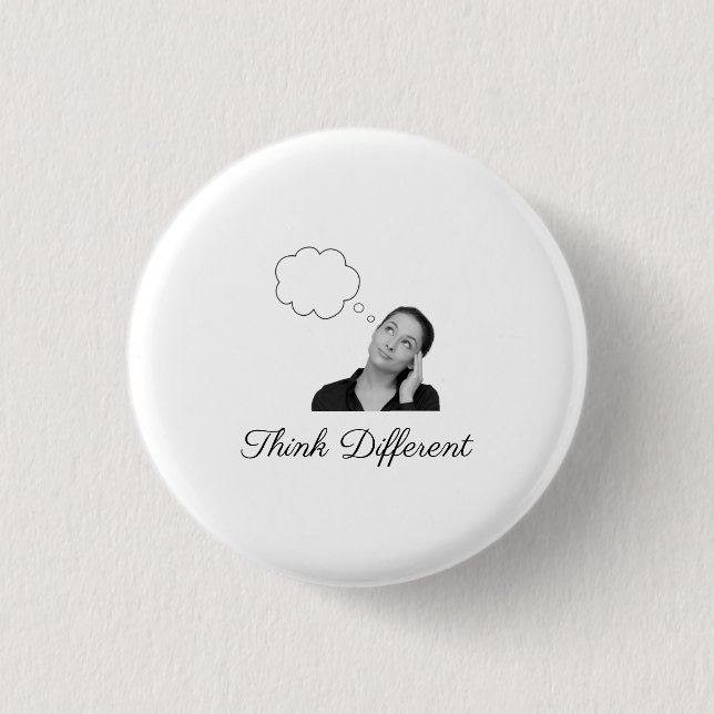Tänka Olika Slogan Knapp (Framsida)