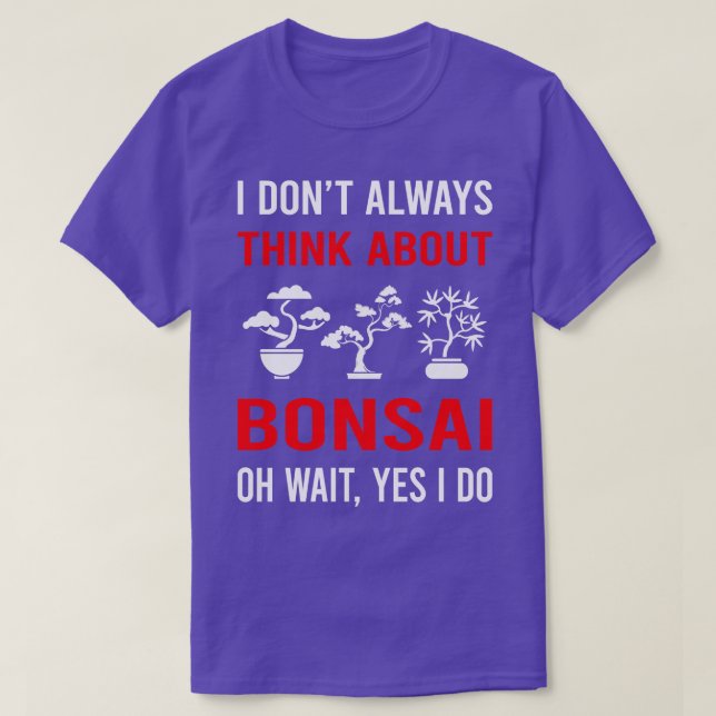 Tänka Om Bonsai T Shirt (Design framsida)
